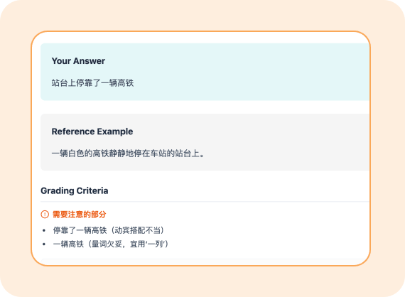 HSK AI writing evaluation report preview